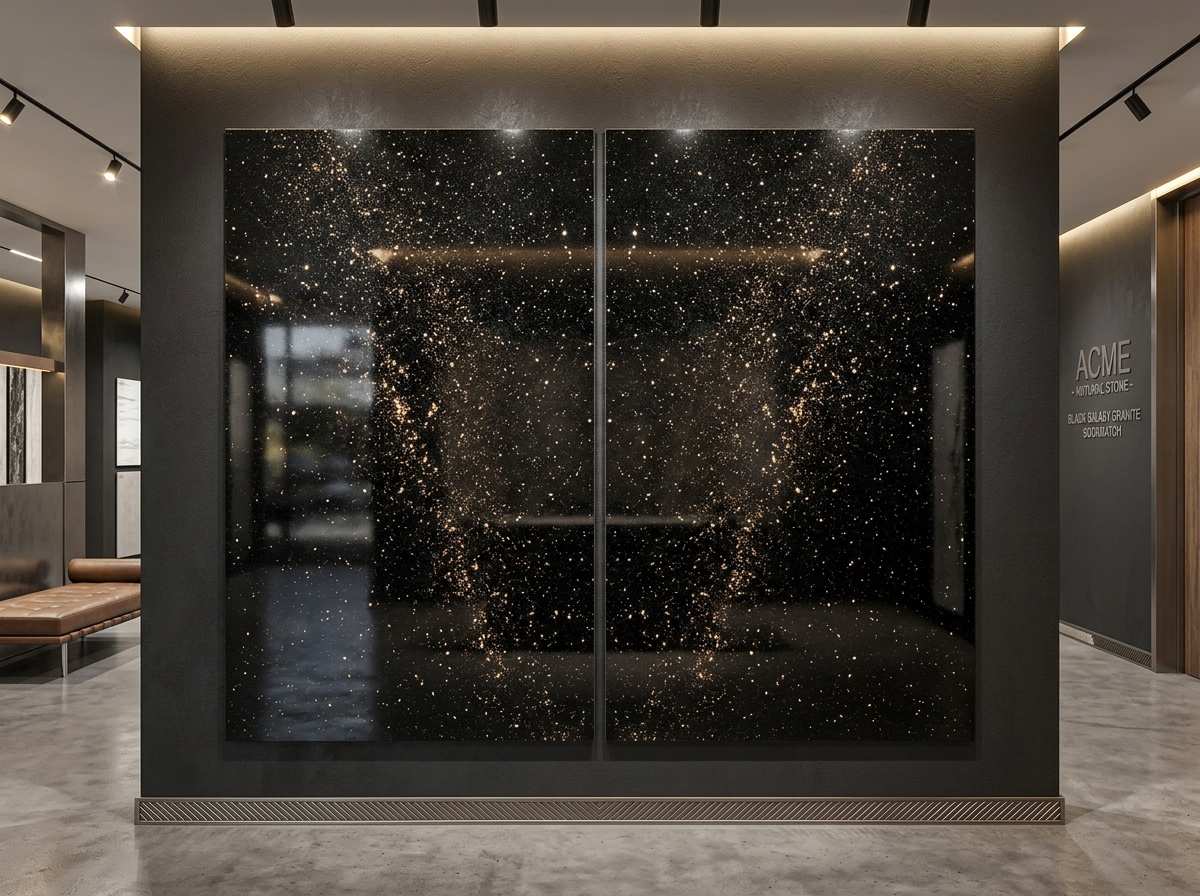 Black Galaxy Granite Slabs Exporter to Poland