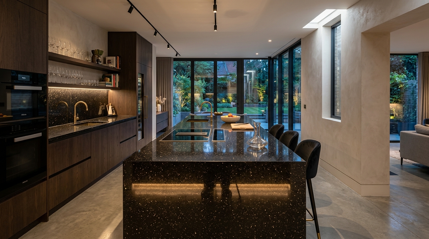 Black Galaxy Granite Slabs Exporter to USA
